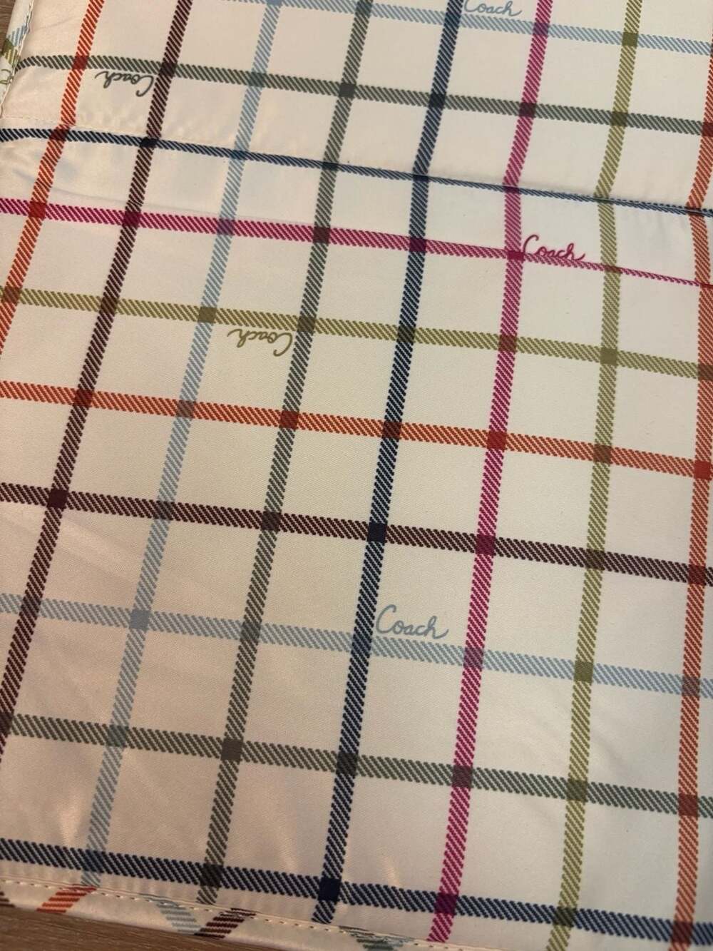 Coach Tattersall Heritage Plaid Baby Changing Pad Mat - Picture 2 of 6